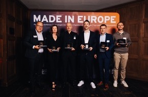 DUP UNTERNEHMER-Magazin: Neuer Award für Unternehmen: "Made in Europe - Award for Excellence" gestern Abend an Schwarz Digits, TeamViewer, Seeburger, Neura Robotics und Vorwerk vergeben / Sonderpreis für Eintracht Frankfurt