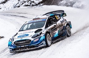 Ford-Werke GmbH: Ford Fiesta WRC fährt bei der WM-Rallye Monte-Carlo auf Rang vier (FOTO)