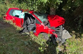 Kreisfeuerwehr Oldenburg: FW-OLL: Schwerer Verkehrsunfall auf der Wildeshauser Straße - Zwei Personen gerettet