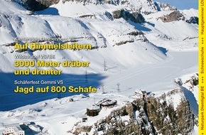Wandermagazin SCHWEIZ: «Wandermagazin SCHWEIZ» im Januar, 01_2011 - Gemmi VS/BE: Hinein ins Touren-Eldorado