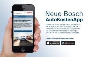 Robert Bosch GmbH: Automobile mobil vergleichen / Die neue Bosch AutoKostenApp für iOS und Android