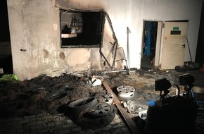 Polizeidirektion Worms: POL-PDWO: Hamm am Rhein - Feuer auf Betriebsgelände