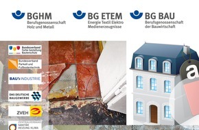 BG BAU Berufsgenossenschaft der Bauwirtschaft: Asbest beim Bauen im Bestand - wirksame Maßnahmen ergreifen