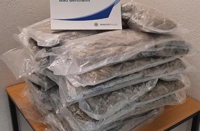 Bundespolizeiinspektion Bad Bentheim: BPOL-BadBentheim: 11 Kilo Marihuana beschlagnahmt / Drogenkurier in Untersuchungshaft