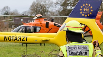 Kreisfeuerwehrverband Segeberg: FW-SE: Zwei verletzte Personen nach Einsturz einer Kellertreppe