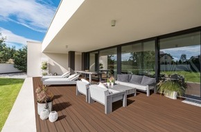 Deceuninck Germany GmbH: Aktuelle Pressemitteilung: Neue Farbe Herbstbraun f&uuml;r Majestic Massive Pro Terrassen