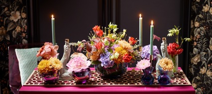 Blumenbüro: Das Farbfeuerwerk fürs Wohnzimmer / Bunt ins neue Jahr mit der Chrysantheme