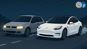 Polizeipräsidium Oberhausen: POL-OB: Autorennen zwischen Golf und Tesla - Beide Fahrer disqualifiziert