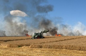 Polizeiinspektion Northeim: POL-NOM: Technischer Defekt setzt Feld in Brand