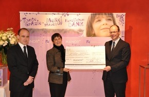 Manor AG: 250'000 francs au bénéfice de la Fondation Suisse pour la Protection de l'Enfant