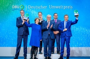 Deutsche Bundesstiftung Umwelt (DBU): Steinmeier setzt auf Stärke der Demokratie beim Klima- und Umweltschutz/Deutscher Umweltpreis der DBU an Tanneberger und Speidel