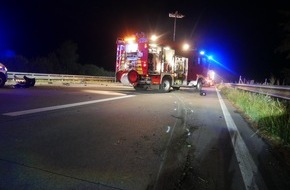 Polizeiinspektion Rotenburg: POL-ROW: ++ Schwerer Verkehrsunfall auf der A 1 bei Elsdorf: 27-Jähriger verstirbt noch an der Unfallstelle ++