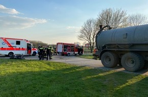 Kreisfeuerwehr Rotenburg (Wümme): FW-ROW: Schwerer Unfall auf der K112 zwischen Nartum und Winkeldorf