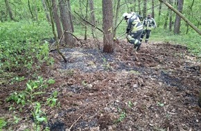 Freiwillige Feuerwehr H&uuml;nxe: FW H&uuml;nxe: Vegetationsbrand in Drevenack