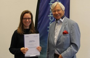 Hochschule Bremerhaven: Nina Kröncke erhält Research Award der Hochschule Bremerhaven