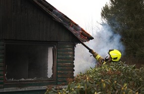 Kreisfeuerwehr Oldenburg: FW-OLL: Brand in Schrebergarten in Wildeshausen