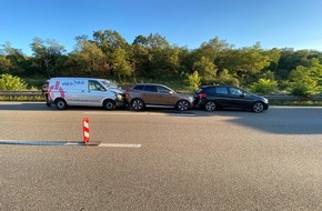Verkehrsdirektion Mainz: POL-VDMZ: Auffahrunfall führt zu Verkehrsbehinderungen auf der A60 im Berufsverkehr