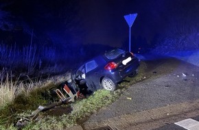 Polizeiinspektion Nienburg / Schaumburg: POL-NI: Obernkirchener verursacht alkoholisiert zwei Verkehrsunfälle