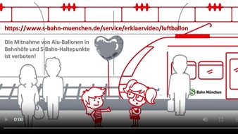 Bundespolizeidirektion München: Bundespolizeidirektion München: Aluminiumballon bremst S-Bahnverkehr / Offener Bruch nach Sturz