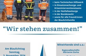 Polizeidirektion Lüneburg: POL-LG: Blaulicht-Gottesdienst in Lüneburg am 3. November würdigt Einsatzkräfte im Rahmen des Blaulichttages
