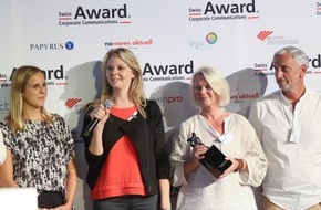 Award Corporate Communications: Prix Suisse de la Communication d'Entreprise: deux projets parmi les six nominés se voient remettre le trophée très convoité