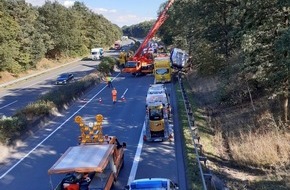 Polizeiinspektion Verden / Osterholz: POL-VER: Nachtrag zur Meldung vom 22.09.2022 - Foto Bergung A27-