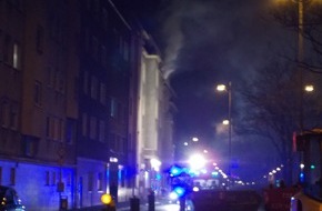 Feuerwehr Dortmund: FW-DO: 07.02.2019 - Feuer in Do-Mitte-Nord,
Dachstuhlbrand führte zu Großeinsatz