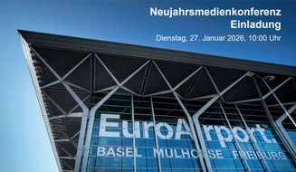 Euro Airport Basel-Mulhouse-Freiburg: Einladung zur Neujahrsmedienkonferenz