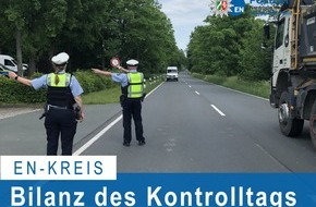 Kreispolizeibehörde Ennepe-Ruhr-Kreis: POL-EN: Ennepe-Ruhr-Kreis- Bilanz des Fahndungs- und Kontrolltages