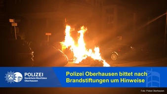 Polizeipräsidium Oberhausen: POL-OB: Polizei Oberhausen bittet nach Brandstiftungen um Hinweise