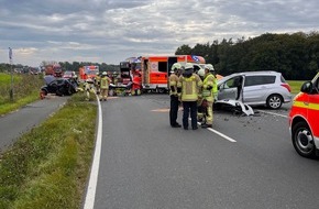 Polizei Coesfeld: POL-COE: Lüdinghausen, Seppenrade, B474/ Drei Autos kollidiert