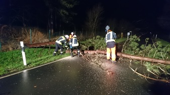 Freiwillige Feuerwehr Werne: FW-WRN: Folgebericht Sturmtief Sabine bis 10.02.2020 12:00 Uhr