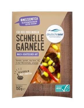 Pressemitteilung: Deutsche See bringt neue Produktrange &quot;Schnelle Garnele&quot; ins SB-Regal