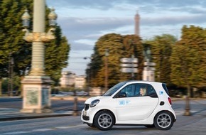 car2go Group GmbH: Pariser Autosalon: car2go kündigt Start in der französischen Hauptstadt für Anfang 2019 an