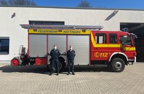 Feuerwehr Hattingen: FW-EN: Feuerwehr Hattingen begrüßt zwei neue Brandmeister