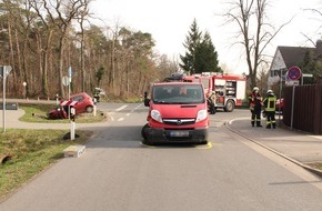 Polizei Coesfeld: POL-COE: Olfen, Borker Landweg/Selmerinnen bei Unfall verletzt