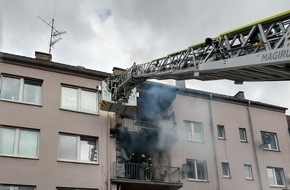 Feuerwehr Dortmund: FW-DO: Starke Rauchentwicklung durch Balkonbrand