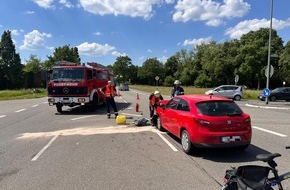 Feuerwehr Schermbeck: FW-Schermbeck: Verkehrsunfall auf der Weseler Straße