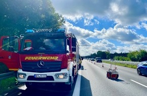 Freiwillige Feuerwehr Hünxe: FW Hünxe: Feuerwehreinsatz auf der BAB 3