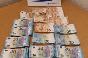 Bundespolizeiinspektion Bad Bentheim: BPOL-BadBentheim: Bargeldschmuggel: Bundespolizei stellt 24.000 Euro sicher