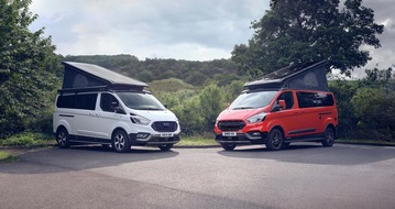 Ford Motor Company Switzerland SA: Ford präsentiert am Suisse Caravan Salon als Schweizer Premiere die neuen Nugget-Varianten Active und Trail