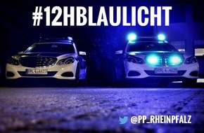 Polizeipräsidium Rheinpfalz: POL-PPRP: #12hBlaulicht - Polizeipräsidium Rheinpfalz startet Twitter-Marathon