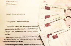 Zollfahndungsamt Essen: ZOLL-E: Zwei "Zollfahndungswunder" 2015
- Wiedergutmachung - Anonymer Verwandter zahlt 500EUR bei der Zollfahndung ein 
- "Früher oder später kriegen wir sie alle"; Haftbefehl nach 10 Jahren vollstreckt