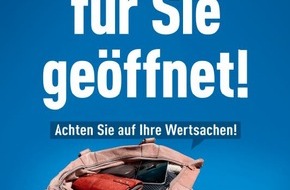 Polizeiinspektion Lüneburg/Lüchow-Dannenberg/Uelzen: POL-LG: ++ "Alle 11 Minuten verliebt sich ein Dieb in Ihre Tasche" ++ Präventions-Plakatkampagne im Umfeld von Einkaufsmärkten (nun auch) in der Region Lüneburg ++ KHK Michael Falk und ...