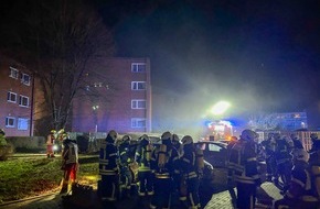 Kreisfeuerwehrverband Segeberg: FW-SE: Feuer im Keller eines Mehrfamilienhauses in Kaltenkirchen