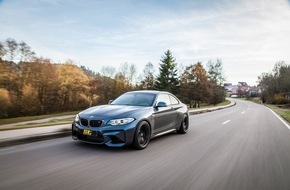 KW automotive GmbH: ST suspensions Gewindefahrwerk für BMW M2: Dreifach leistungseinstellbares Fahrwerk im Lieferangebot