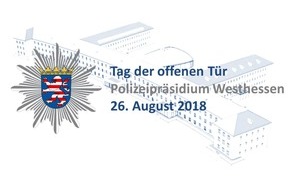 PD Hochtaunus - Polizeipräsidium Westhessen: POL-HG: Tag der offenen Tür des Polizeipräsidiums Westhessen am 26.08.2018 - Tickets für VIP-Tour zu gewinnen