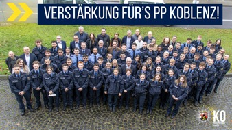 Polizeipräsidium Koblenz: POL-PPKO: Wieder Zuwachs für das Polizeipräsidium Koblenz!