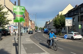 Polizei Mettmann: POL-ME: Sicherheit von Radfahrerinnen und Radfahrern: Polizei kontrollierte den Seitenabstand beim Überholvorgang - 2505096