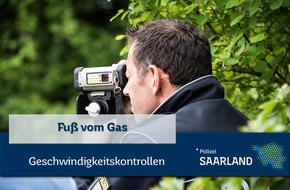 Landespolizeipräsidium Saarland: POL-SL: Geschwindigkeitskontrollen im Saarland/Ankündigung der Kontrollörtlichkeiten und -zeiten - 40. KW 2022